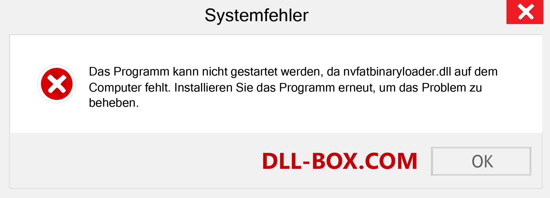 nvfatbinaryloader.dll-Datei fehlt?. Download für Windows 7, 8, 10 - Fix nvfatbinaryloader dll Missing Error unter Windows, Fotos, Bildern